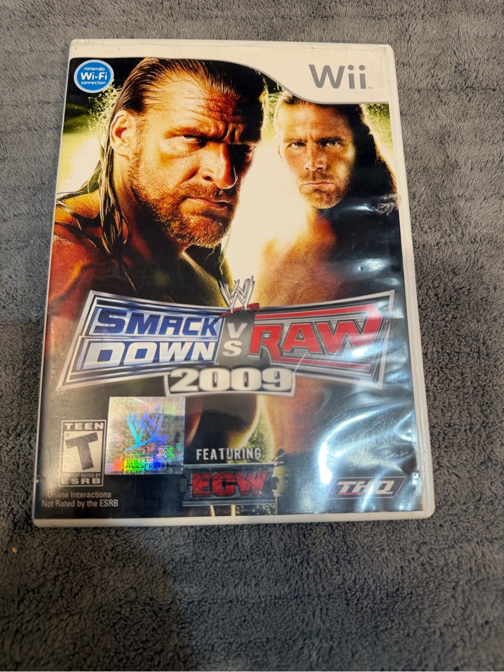 WWE Smackdown Vs. Raw 2009 for Nintendo Wii Complete Used